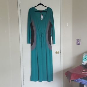 3X long sleeve maxi dress Love Delirious